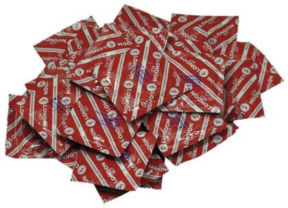 Durex London - Strawberry Flavour Condoms - 100 pcs