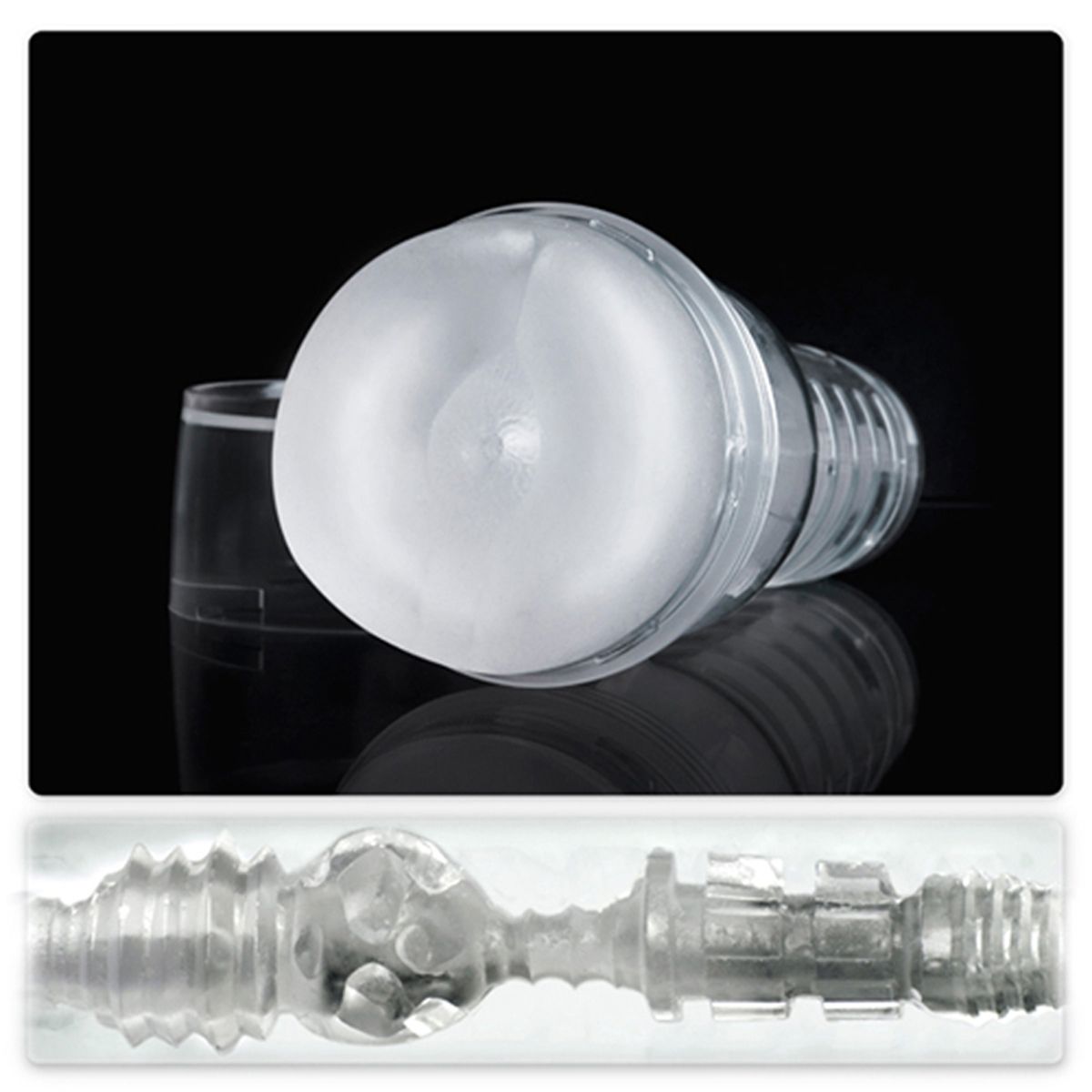 Fleshlight – Ice Butt Crystal Masturbator – Clear - Billede 3