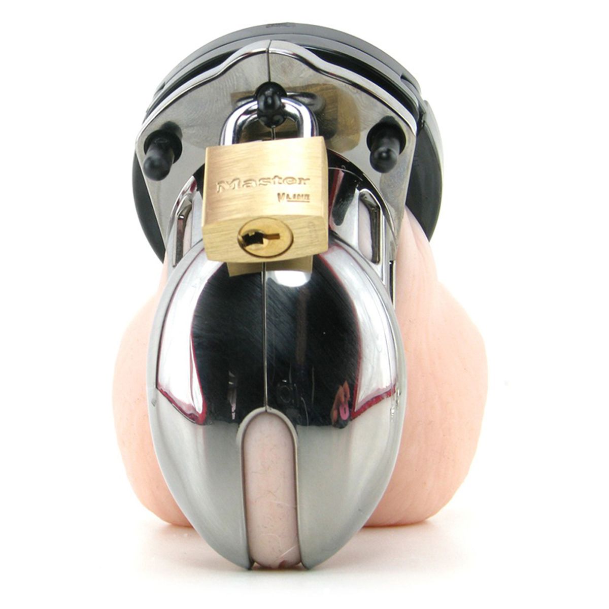 CB-6000S Chastity Cage - Chrome - 35 mm - Billede 5