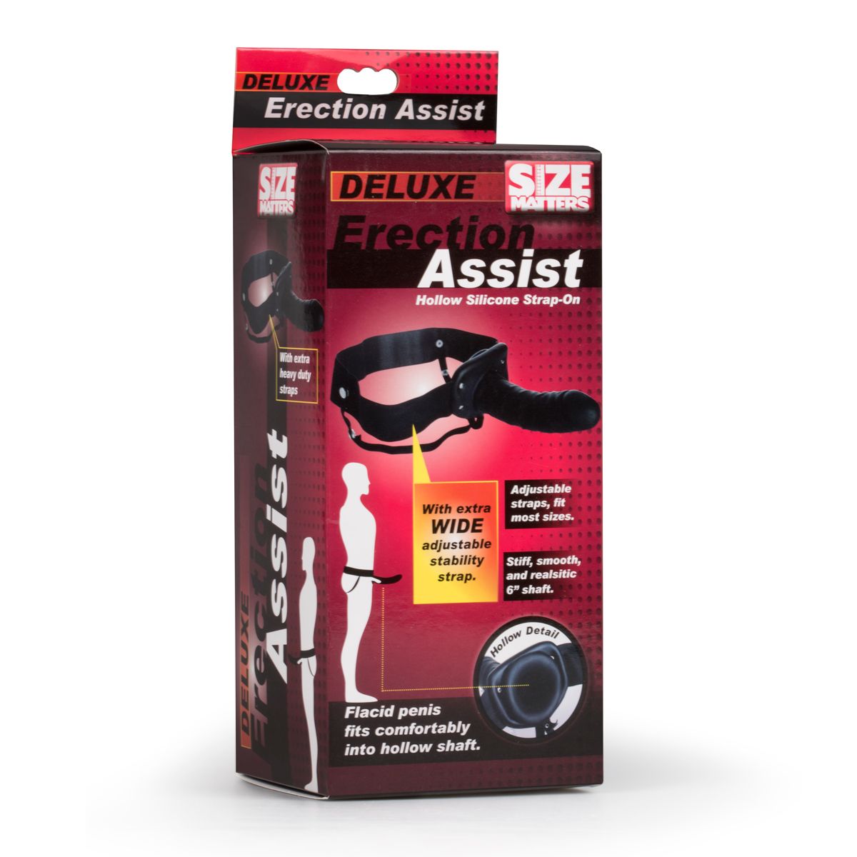Size Matters Erection Assist Hollow Silicone Strap On - Billede 10