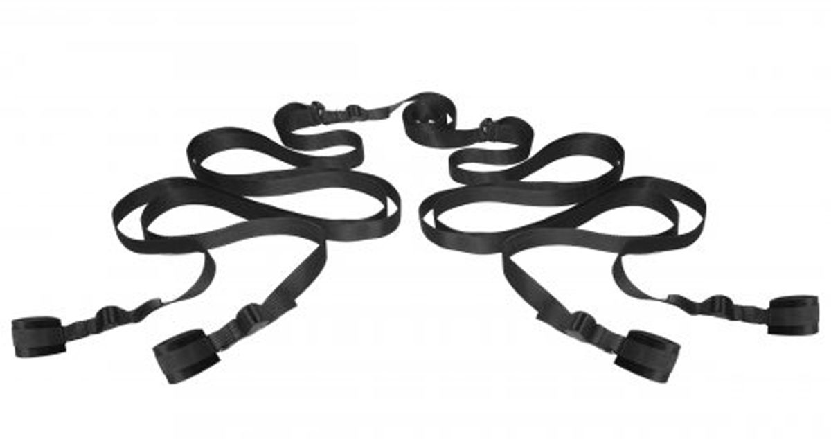 Frisky - Hold Me Bed Bondage Set - Black