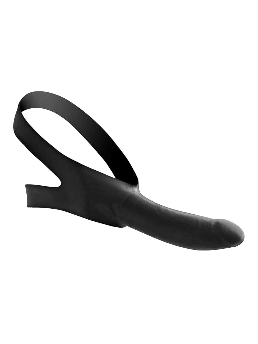 Master Series - Face Strap-On Mouth Gag with Dildo - Black - Billede 2