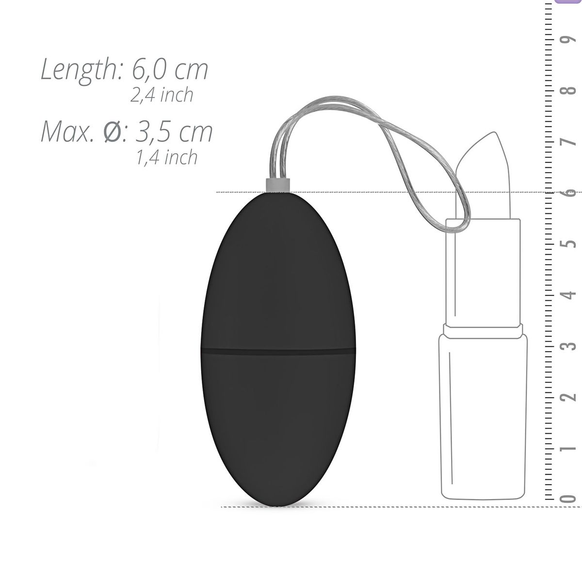 EasyToys - Remote Control Vibrating Egg - Black - Billede 6