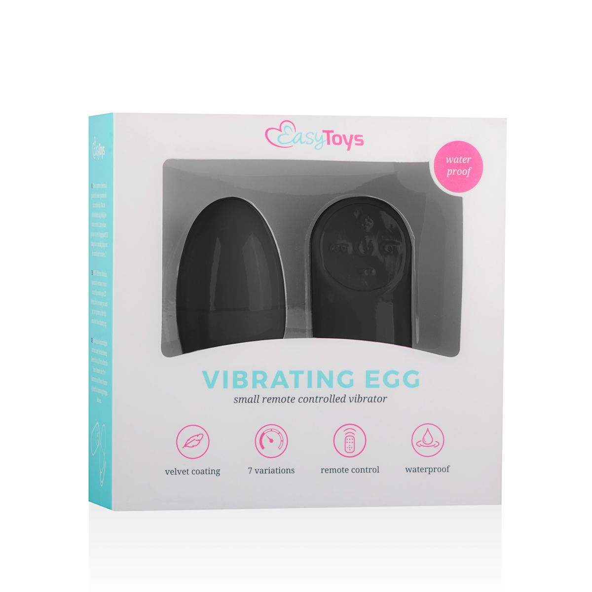 EasyToys - Remote Control Vibrating Egg - Black - Billede 7