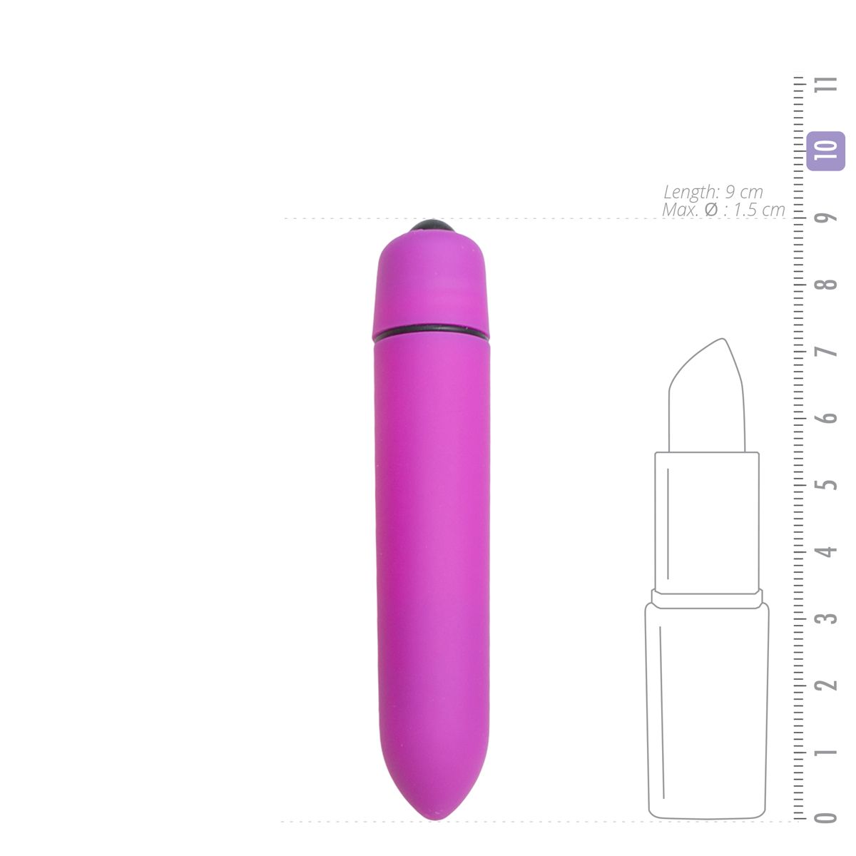 Easytoys 10 Speed Bullet Vibrator - Purple - Billede 3