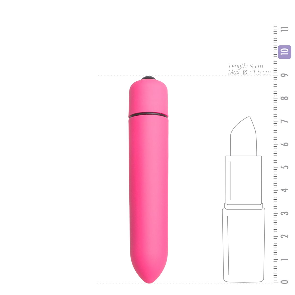 Easytoys 10 Speed Bullet Vibrator - Pink - Billede 3