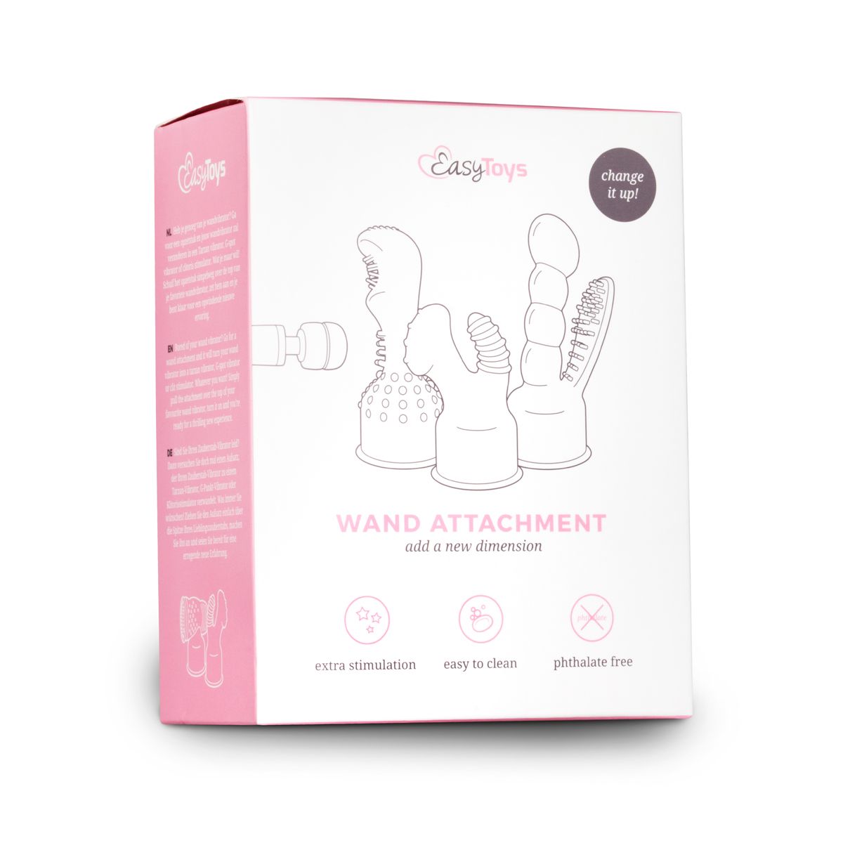 Easytoys Wand Attachment For Men - Clear - Billede 2