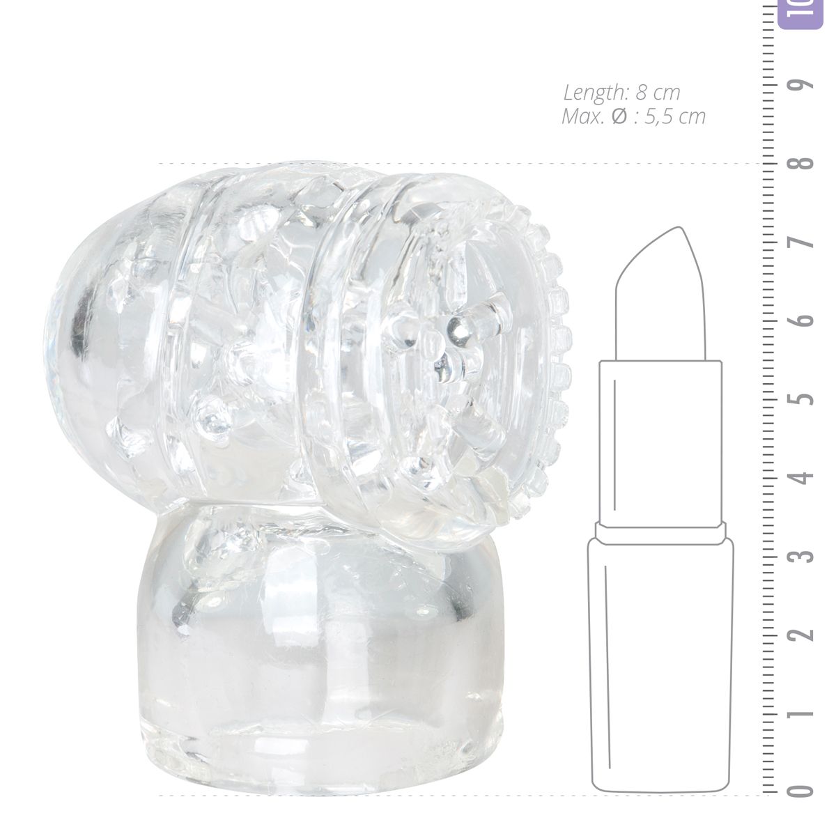 Easytoys Wand Attachment For Men - Clear - Billede 4