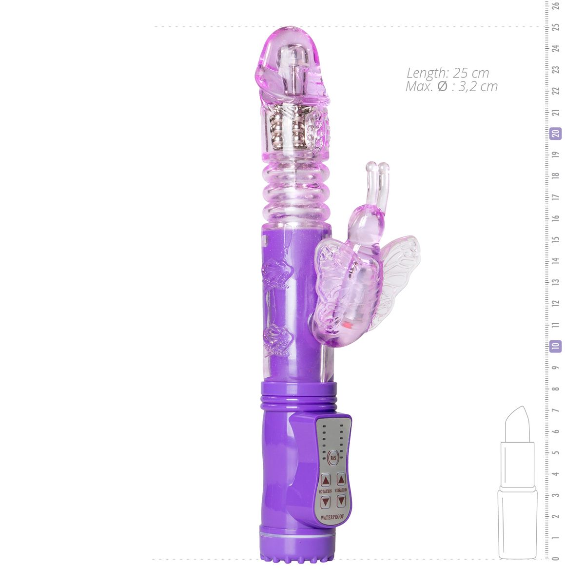 Easytoys Purple Butterfly Vibrator - Billede 6