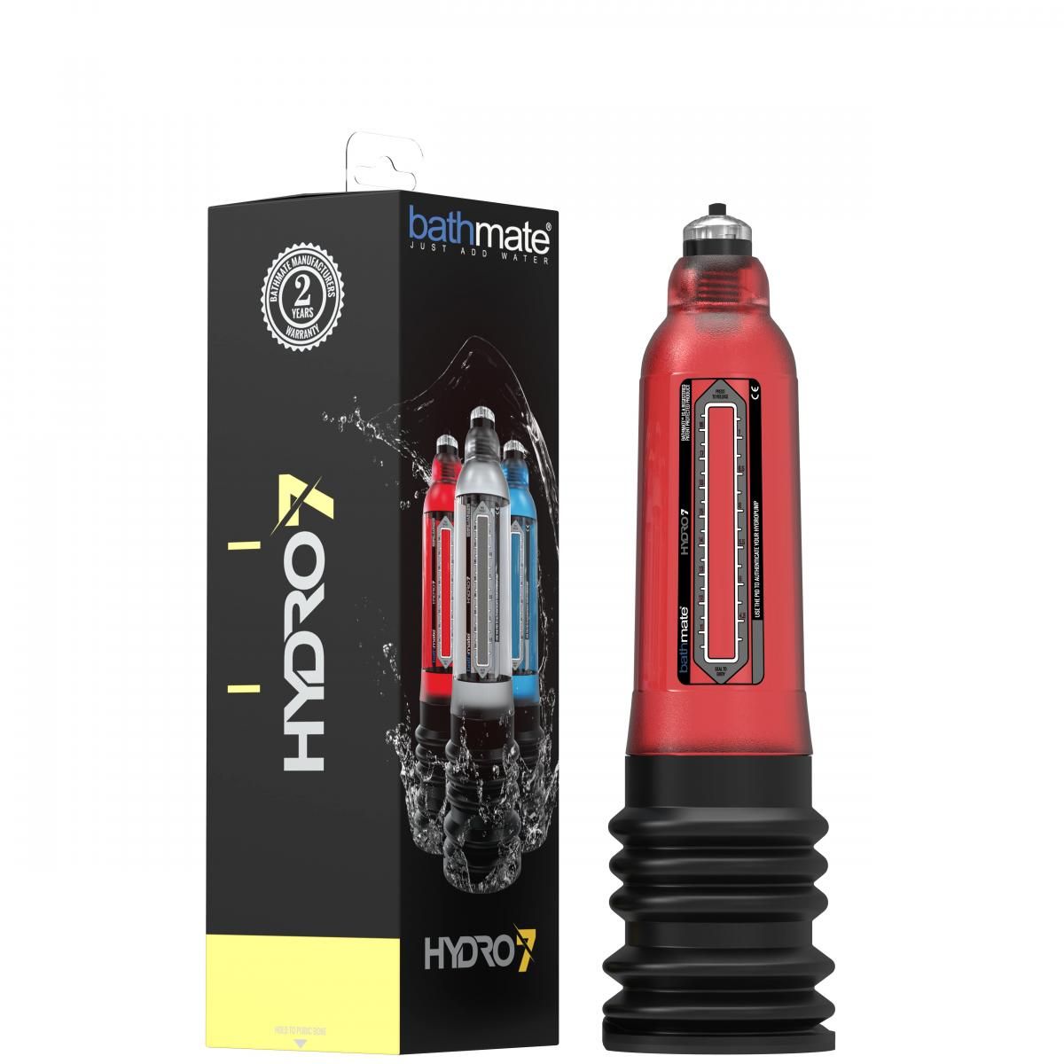 Bathmate Hydro 7 Penis Pump - Red - Billede 5