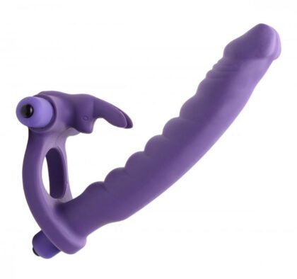 Frisky - Double Delight Dual Penetration Vibrating Rabbit Cock Ring
