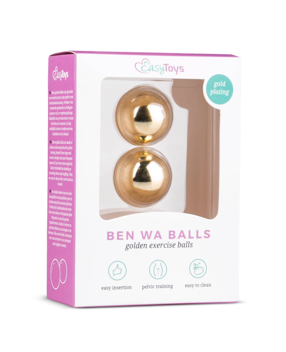 Gold ben wa balls - 25mm - Billede 2