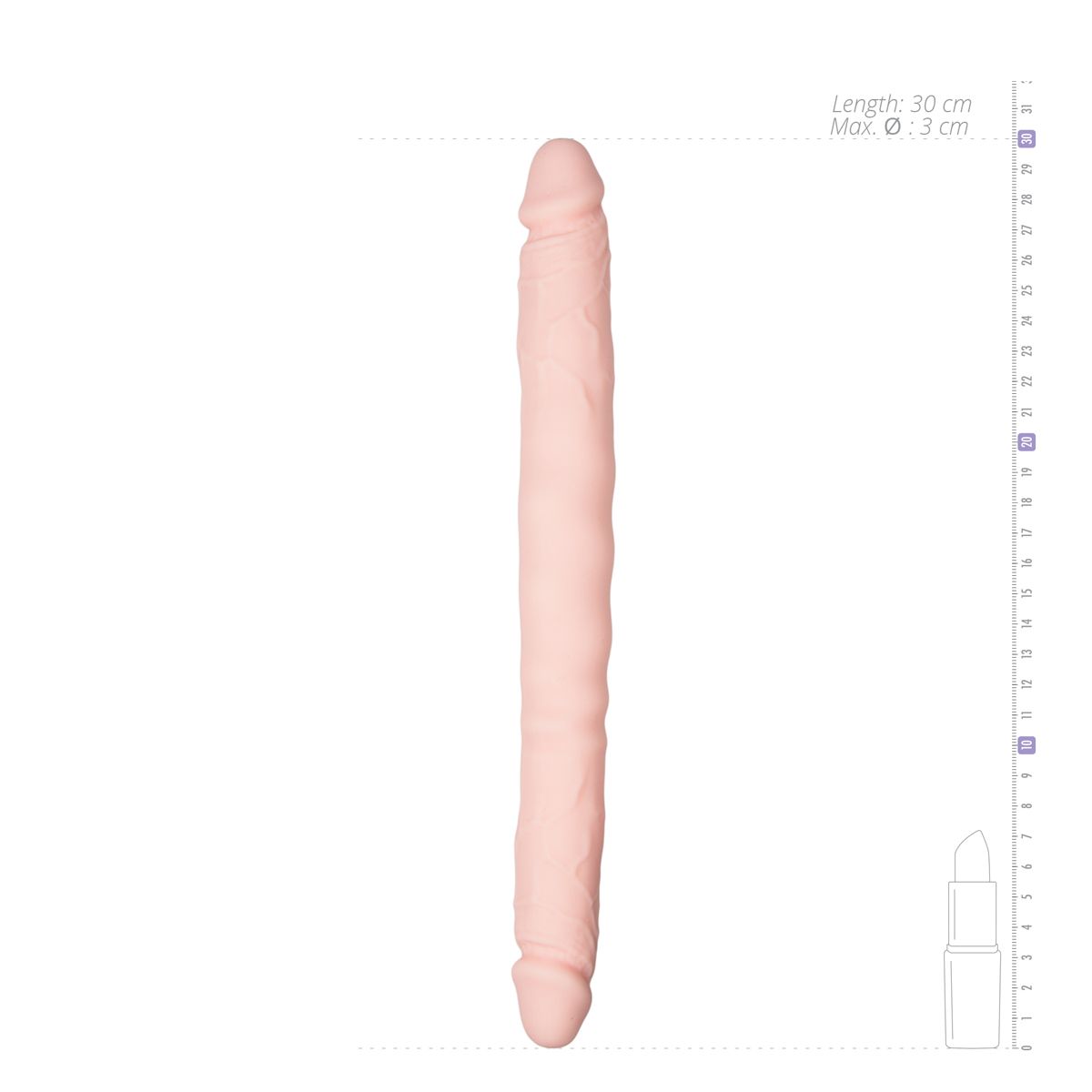Silicone double end dildo - Billede 4