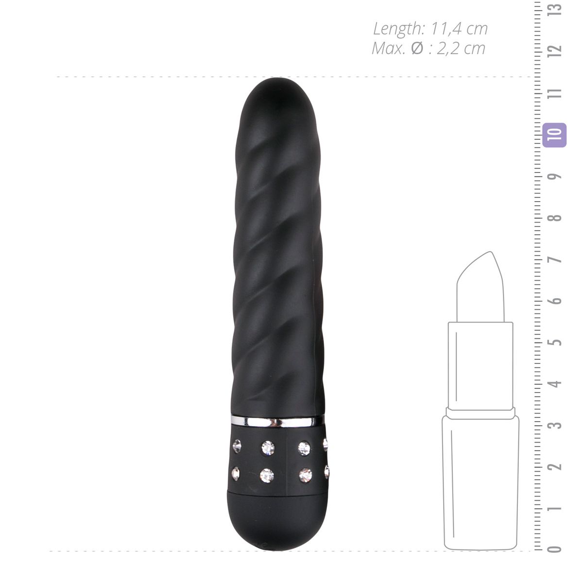 Love Diamond Vibrator Black - Billede 4