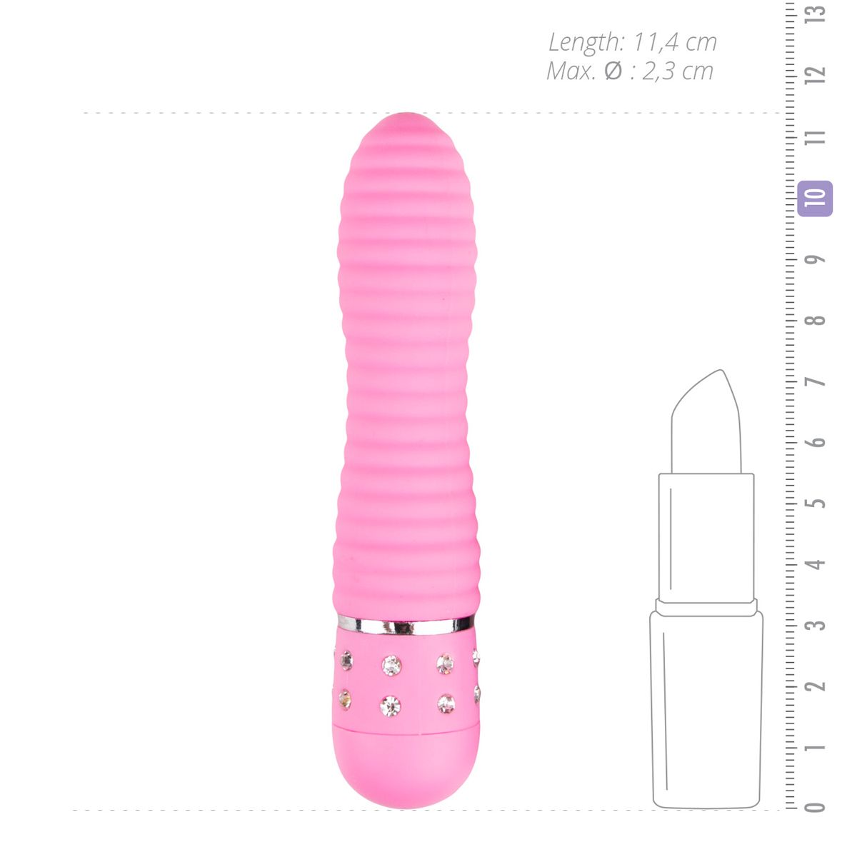 Love Diamond Vibrator Pink - Billede 4