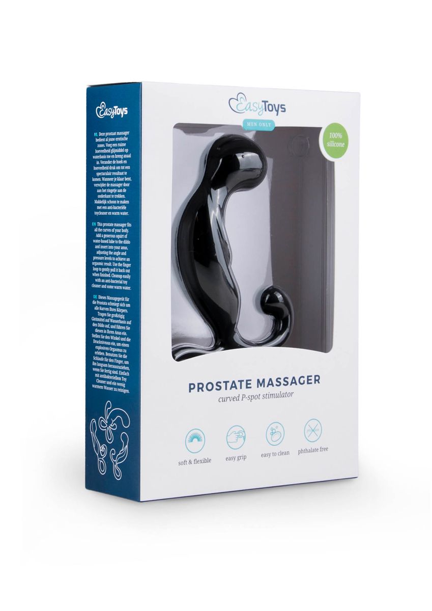 Curved Prostate Massager - Black - Billede 2