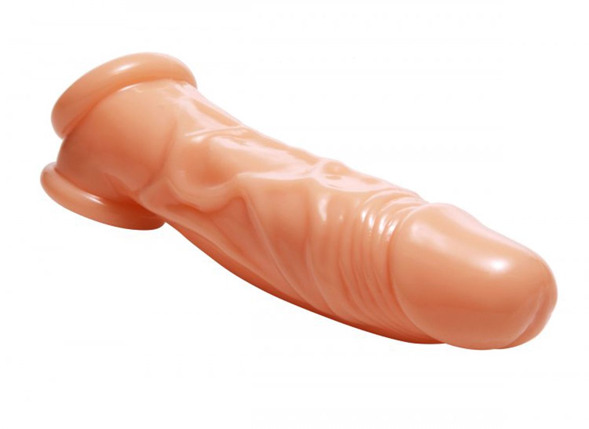 Realistic Flesh Penis Enhancer and Ball Stretcher - Billede 2