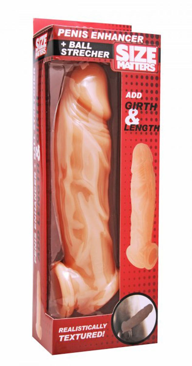 Realistic Flesh Penis Enhancer and Ball Stretcher - Billede 3