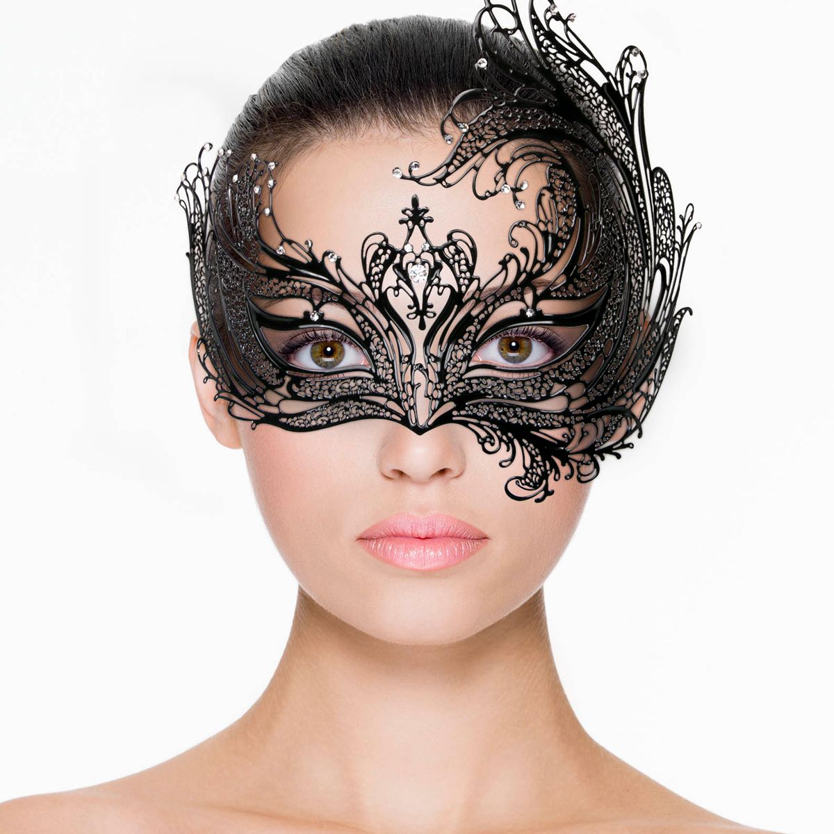 Easytoys Fetish - Metal Mask Black - Billede 2
