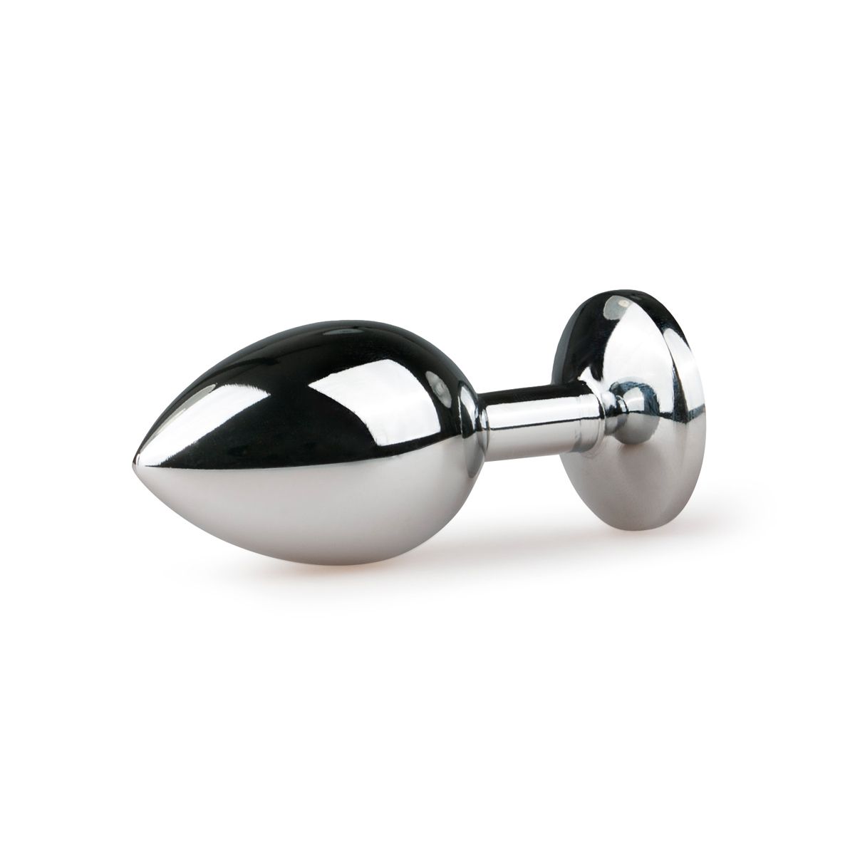 Metal Butt Plug Silver/Pink - M - Billede 3