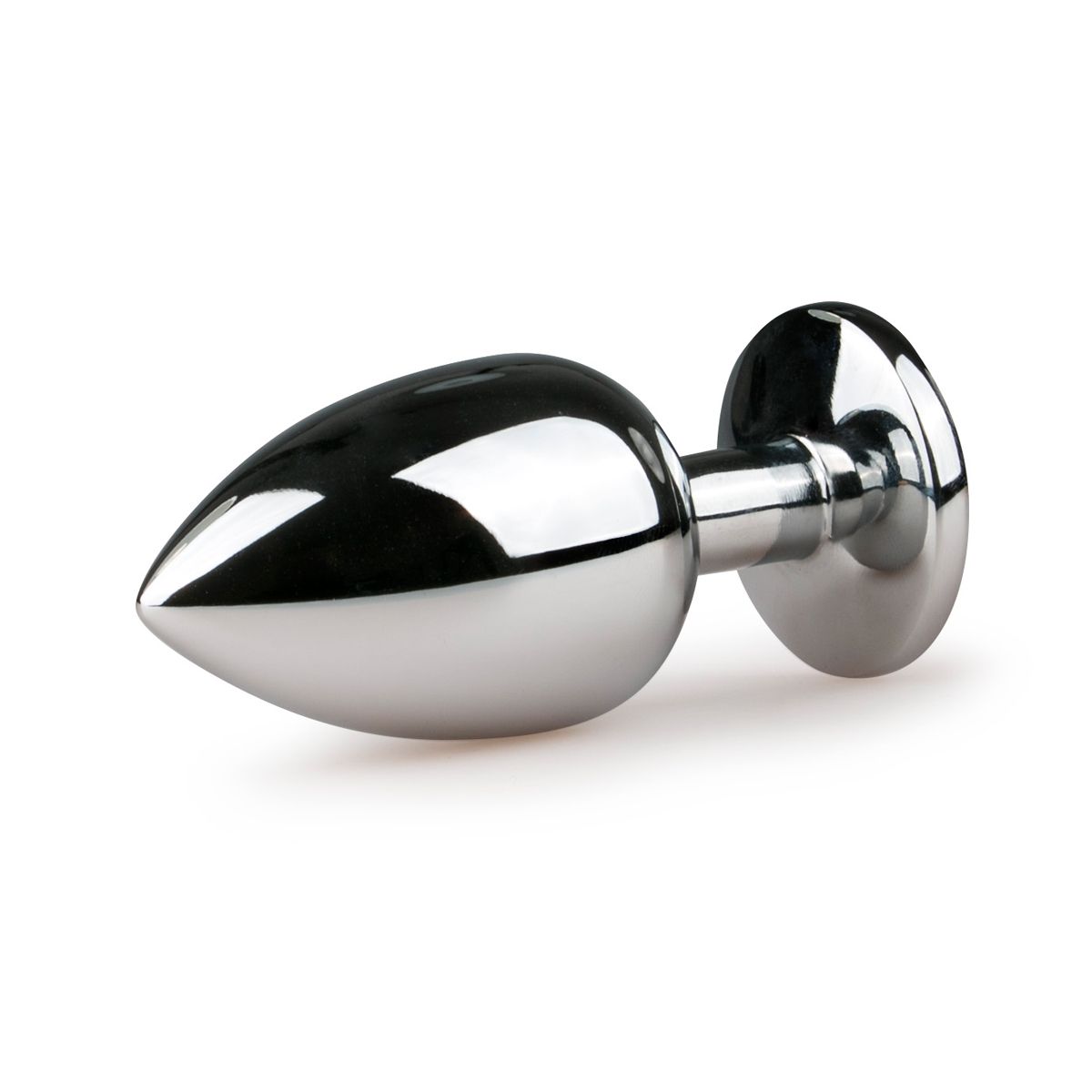 Metal Butt Plug Silver/Pink - L - Billede 3