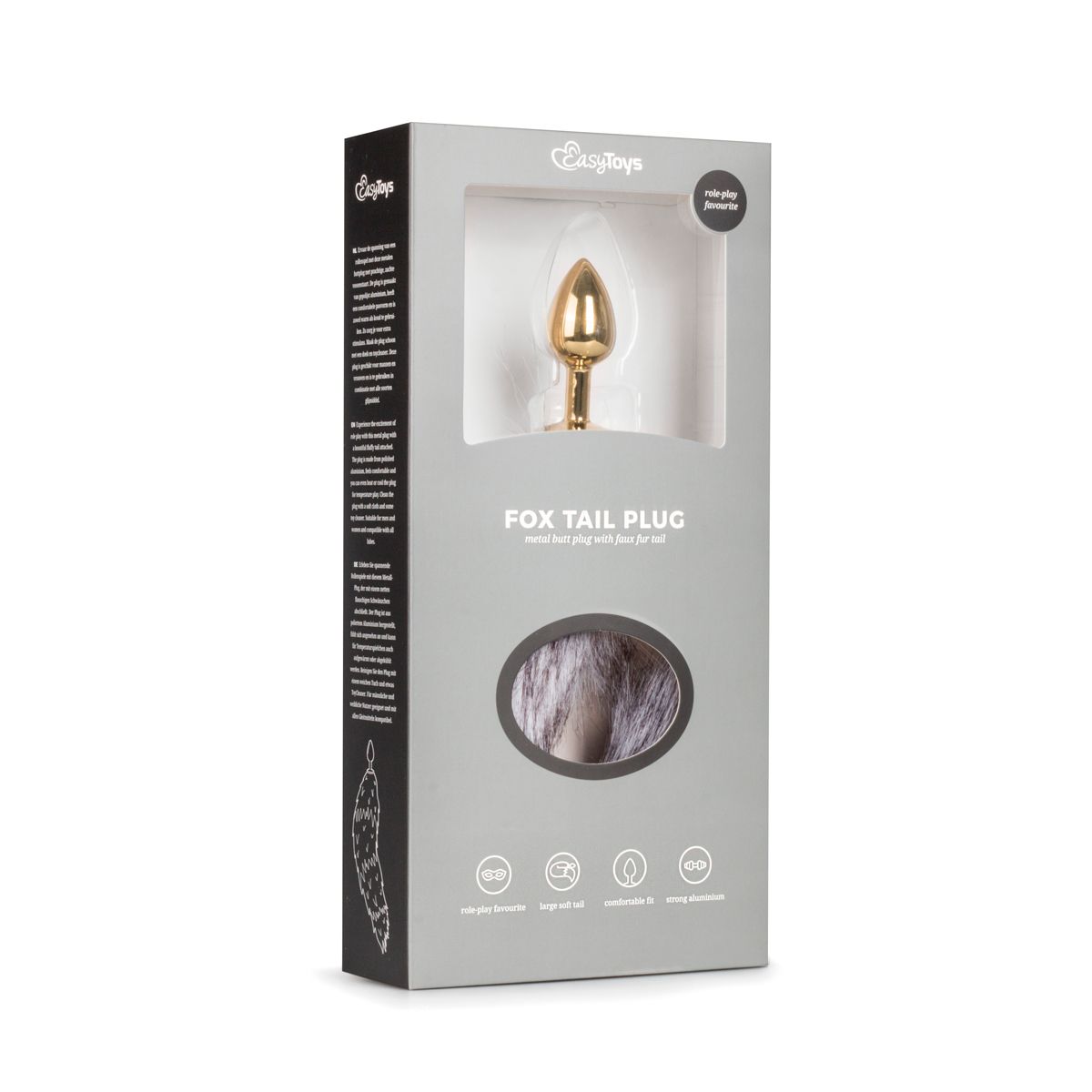 Easytoys Fetish - Fox Tail Plug No. 5 - Gold - Billede 5