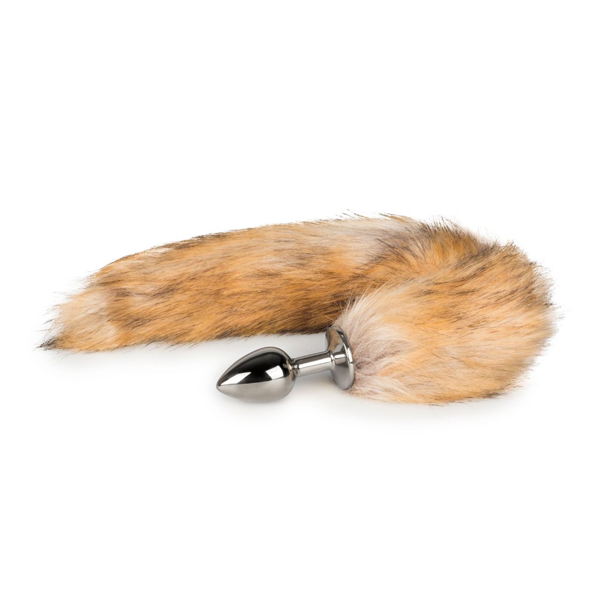 Easytoys Fetish - Butt Plug Silver – Beige Fox Tail