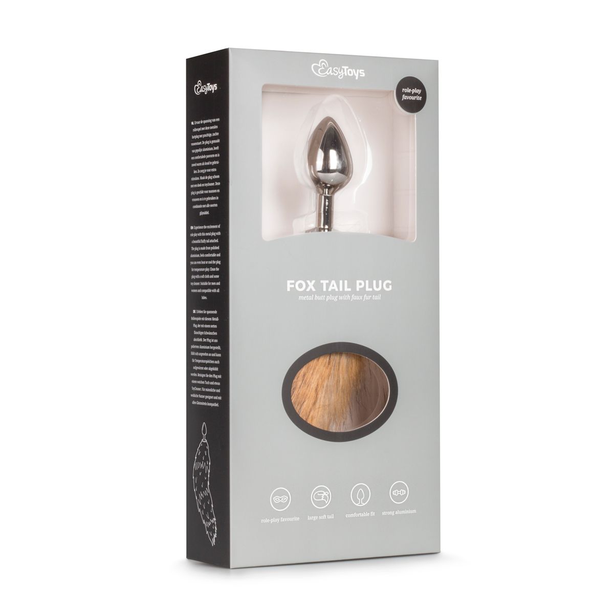 Easytoys Fetish - Fox Tail Plug No. 2 - Silver - Billede 5
