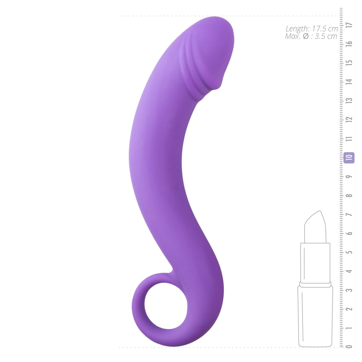 Silicone Purple Prostate Dildo - Billede 4