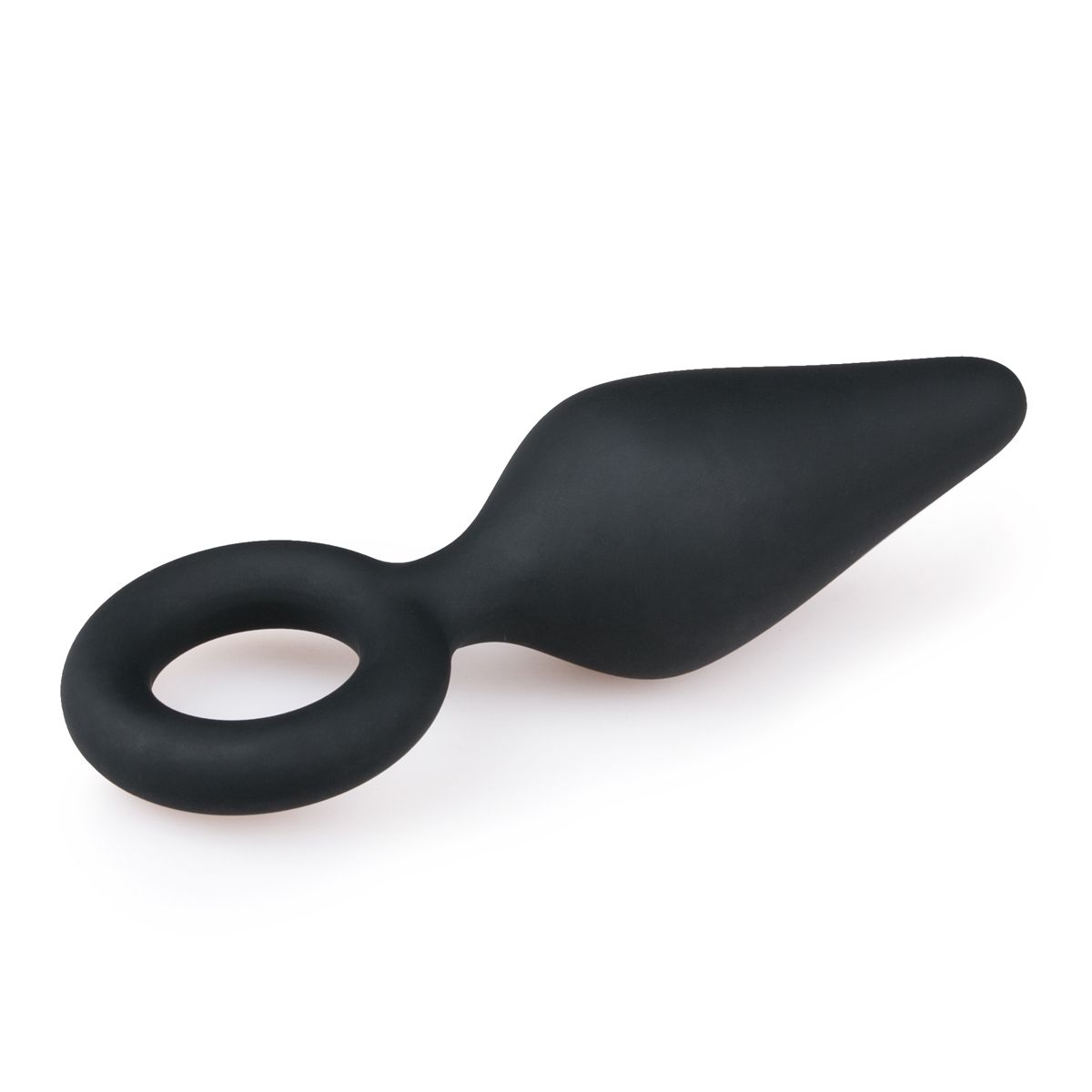Black Buttplugs With Pull Ring - Medium - Billede 4