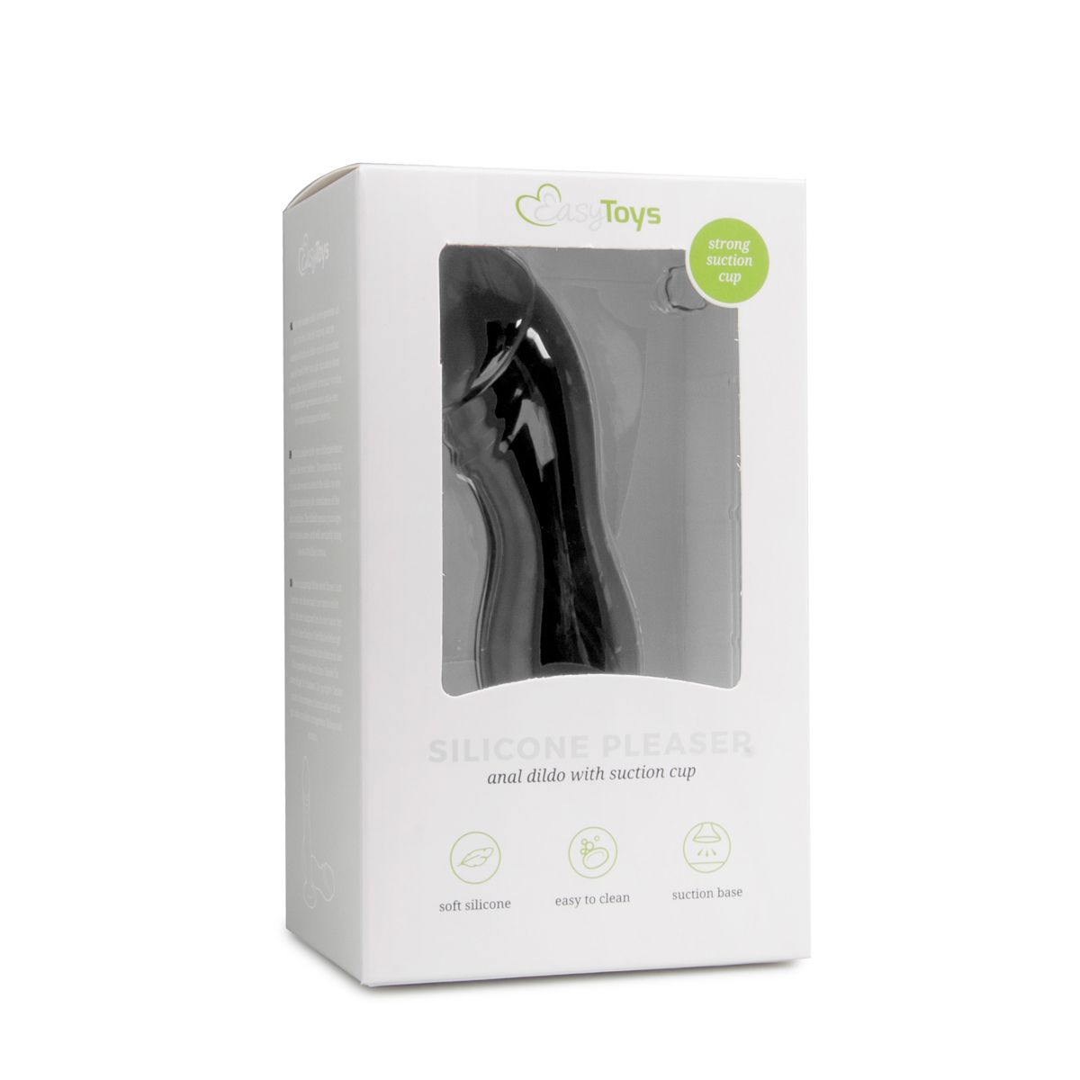 Black Silicone Suction Cup Dildo - Billede 2