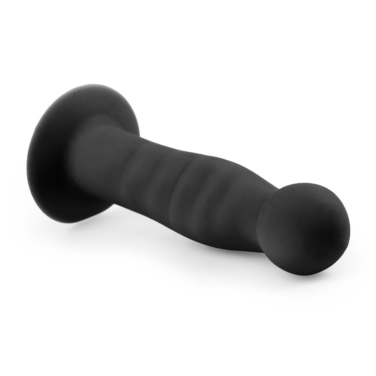Silicone Suction Cup Dildo - Black - Billede 2