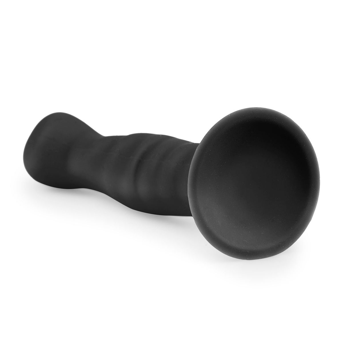 Silicone Suction Cup Dildo - Black - Billede 4