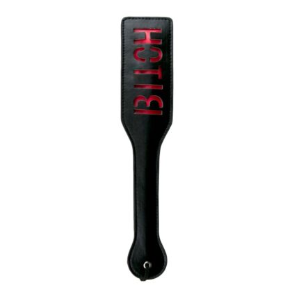 Easytoys Fetish - Black Leather Paddle - Bitch