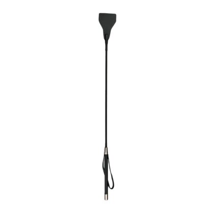 EasyToys - Fetish Long Leather Whip - Black