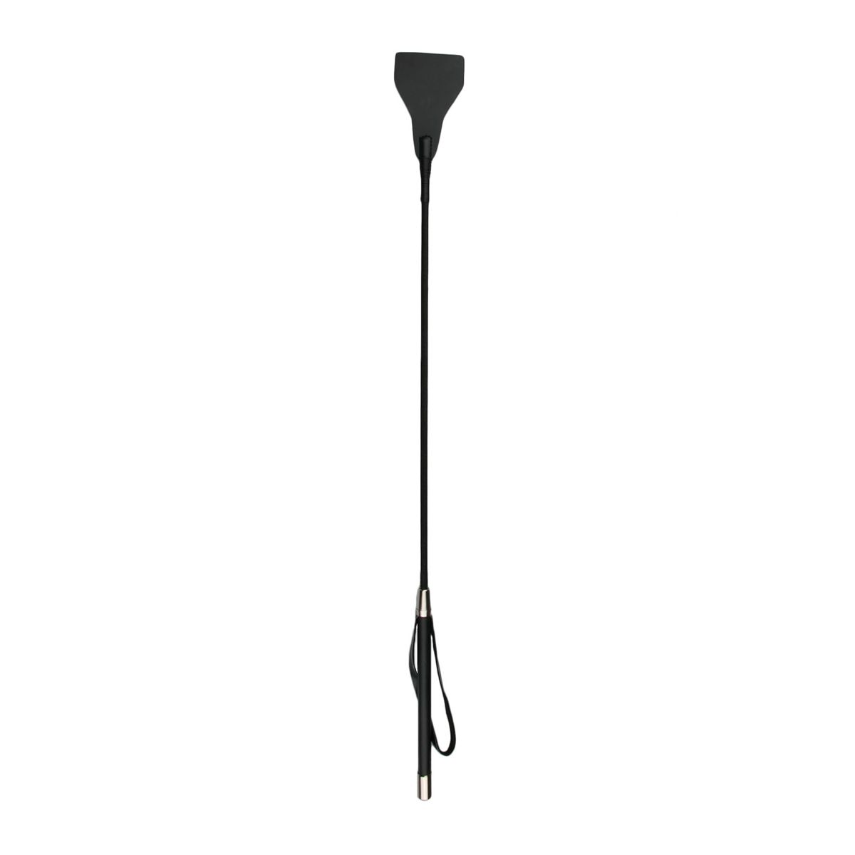 EasyToys - Fetish Long Leather Whip - Black