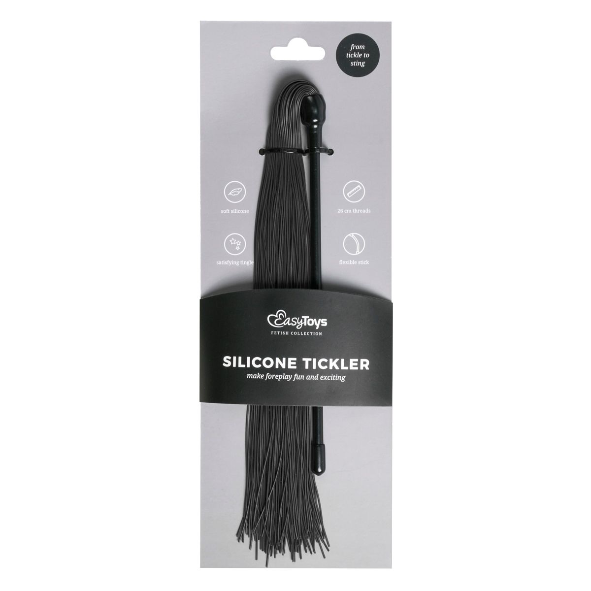 Easytoys Fetish - Silicone Tickler - Black - Billede 2