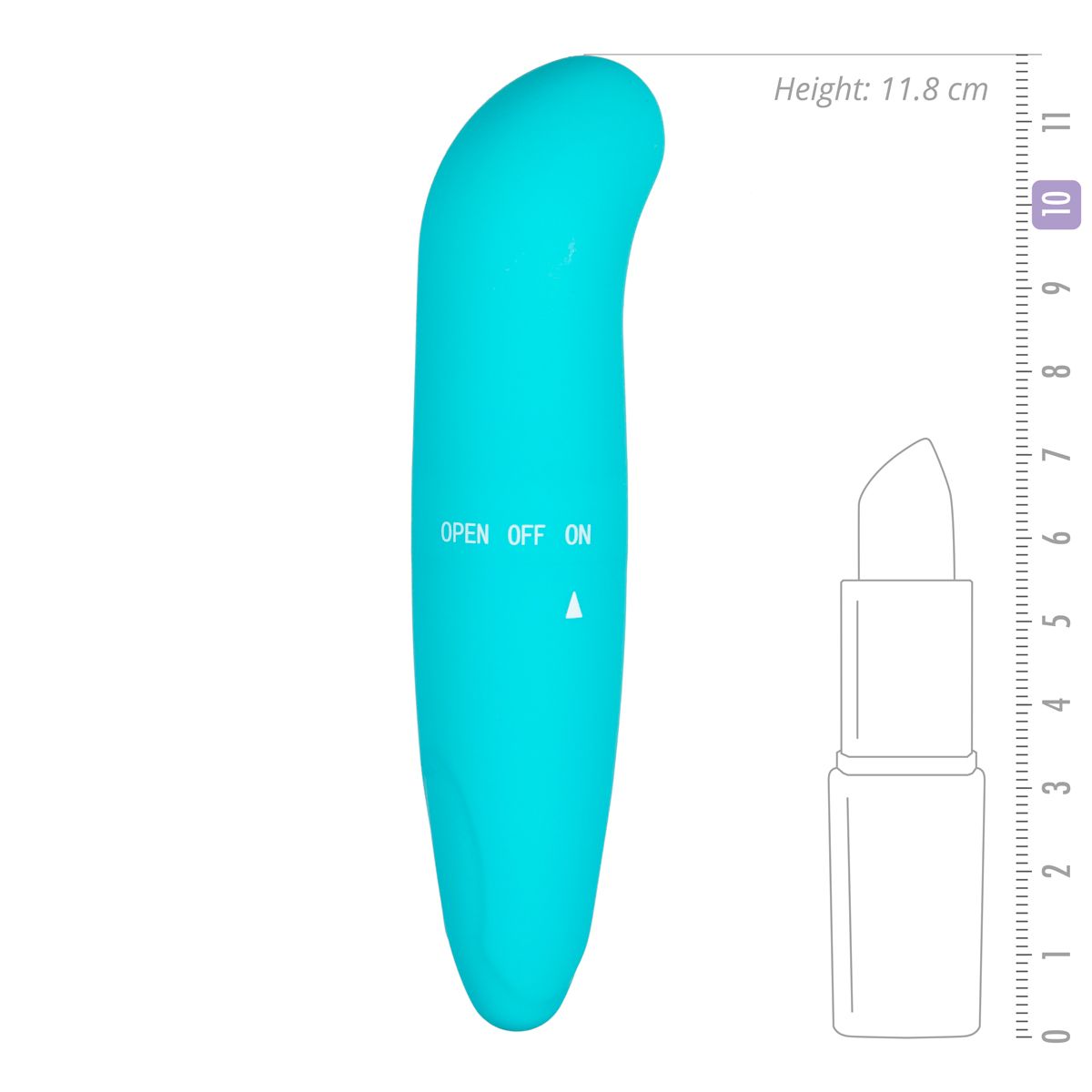 Mini G-Spot Vibrator - Turquoise - Billede 5