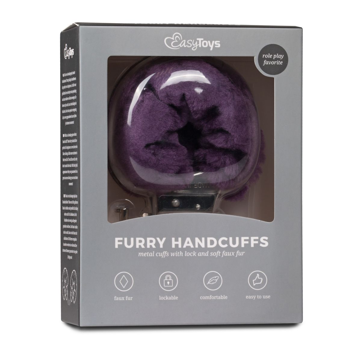 Easytoys Fetish - Furry Handcuffs - Purple - Billede 2