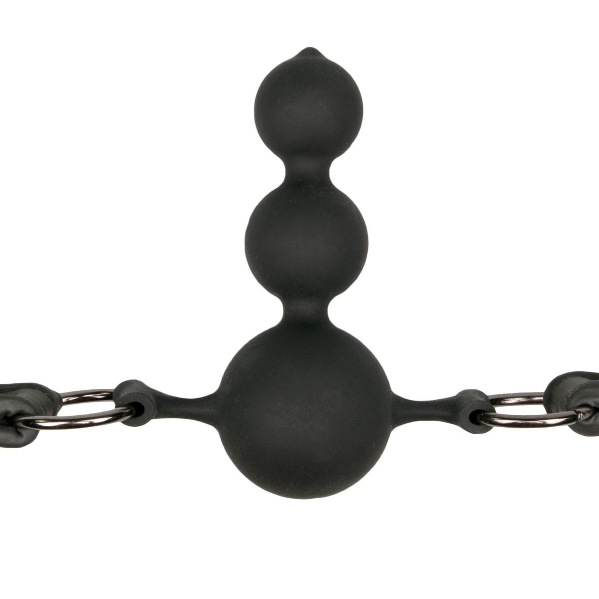 Easytoys Fetish - Ball Gag With Silicone Beads - Black - Billede 5