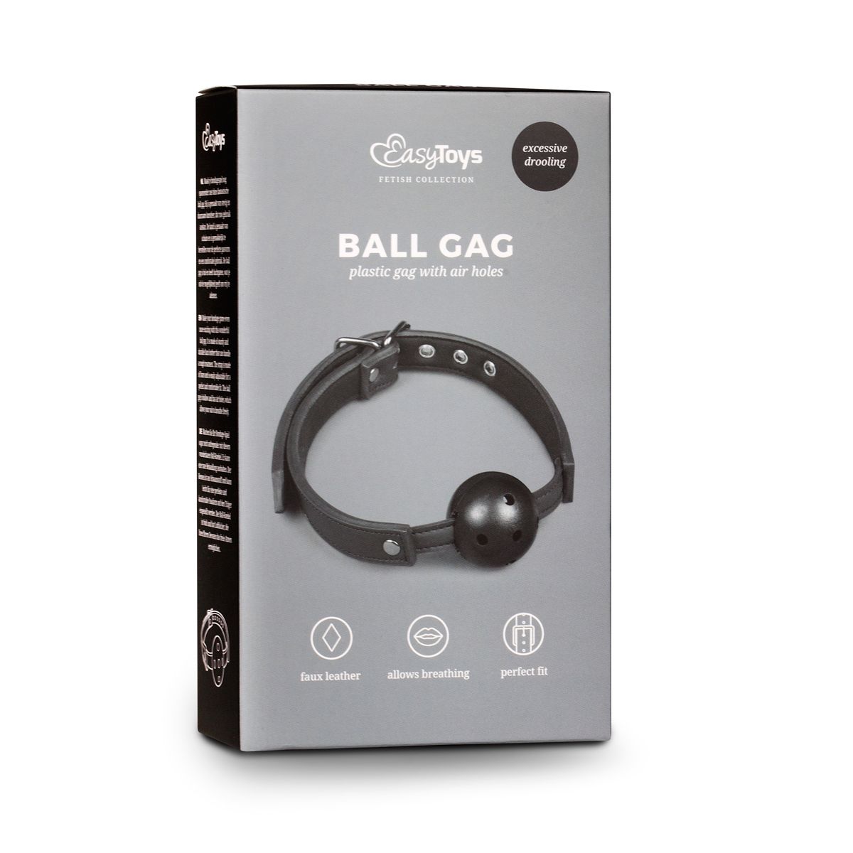 Easytoys Fetish - Ball Gag With PVC Ball - Black - Billede 2