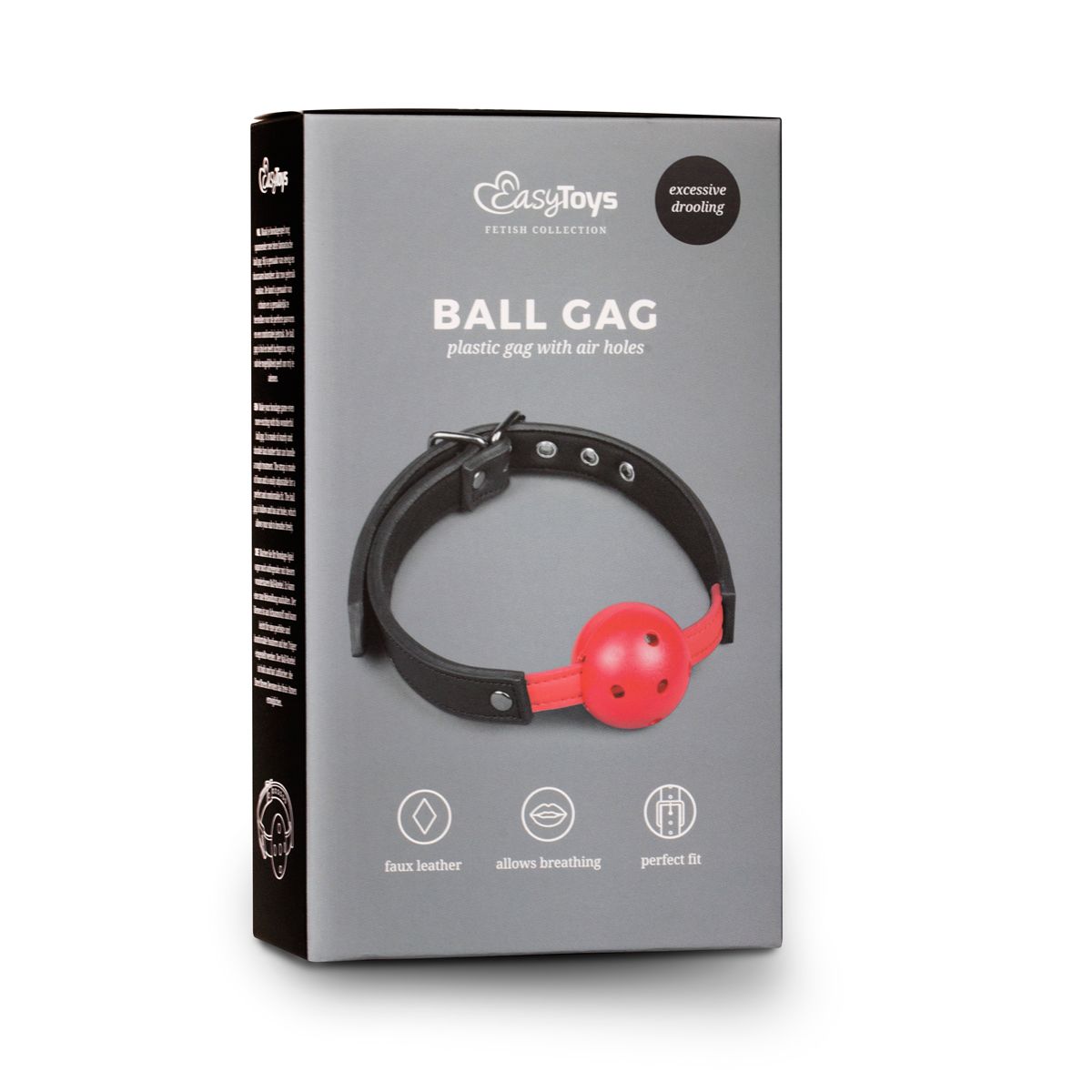 Easytoys Fetish - Ball Gag With PVC Ball - Red - Billede 2