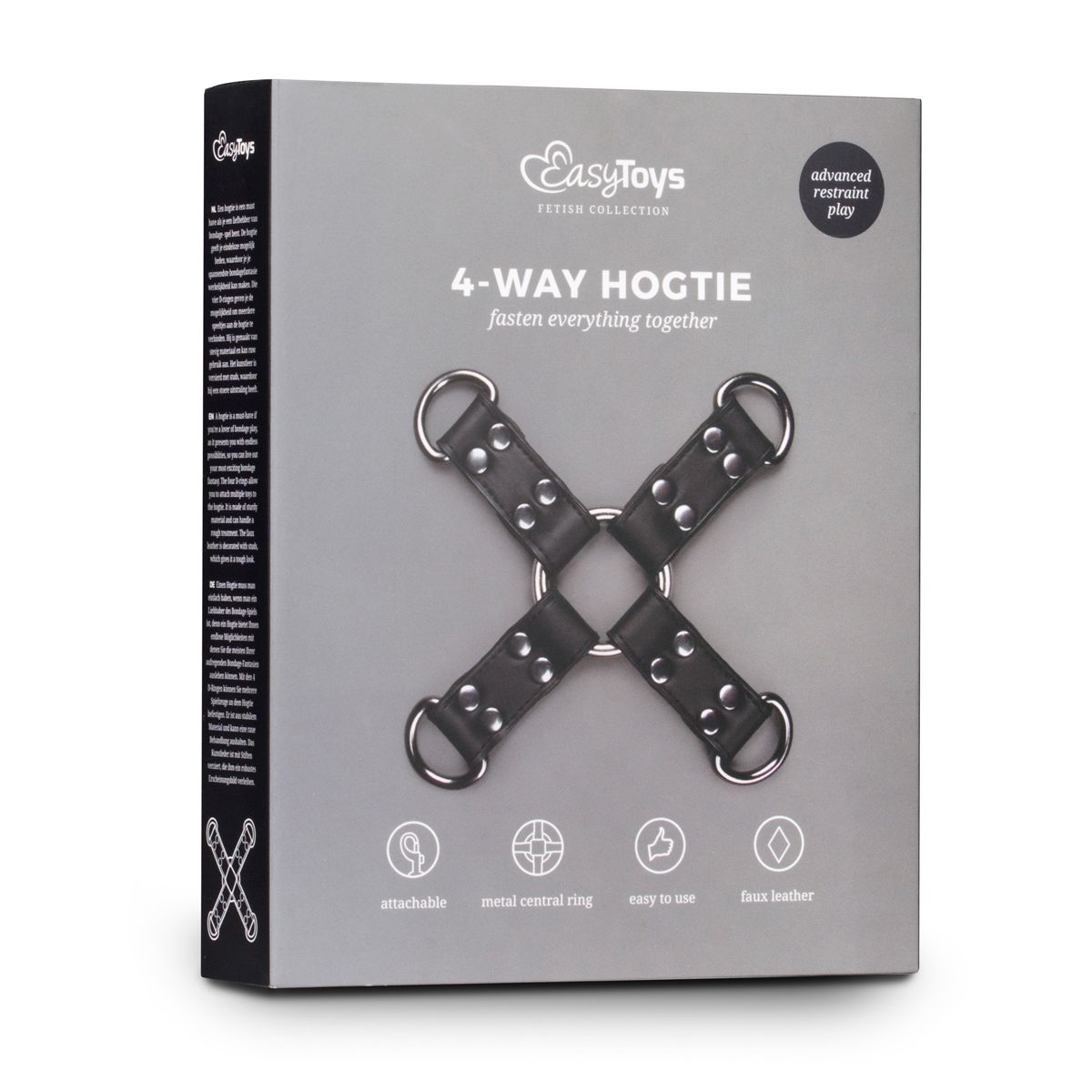 Easytoys Fetish - Black Leather Hogtie - Billede 4
