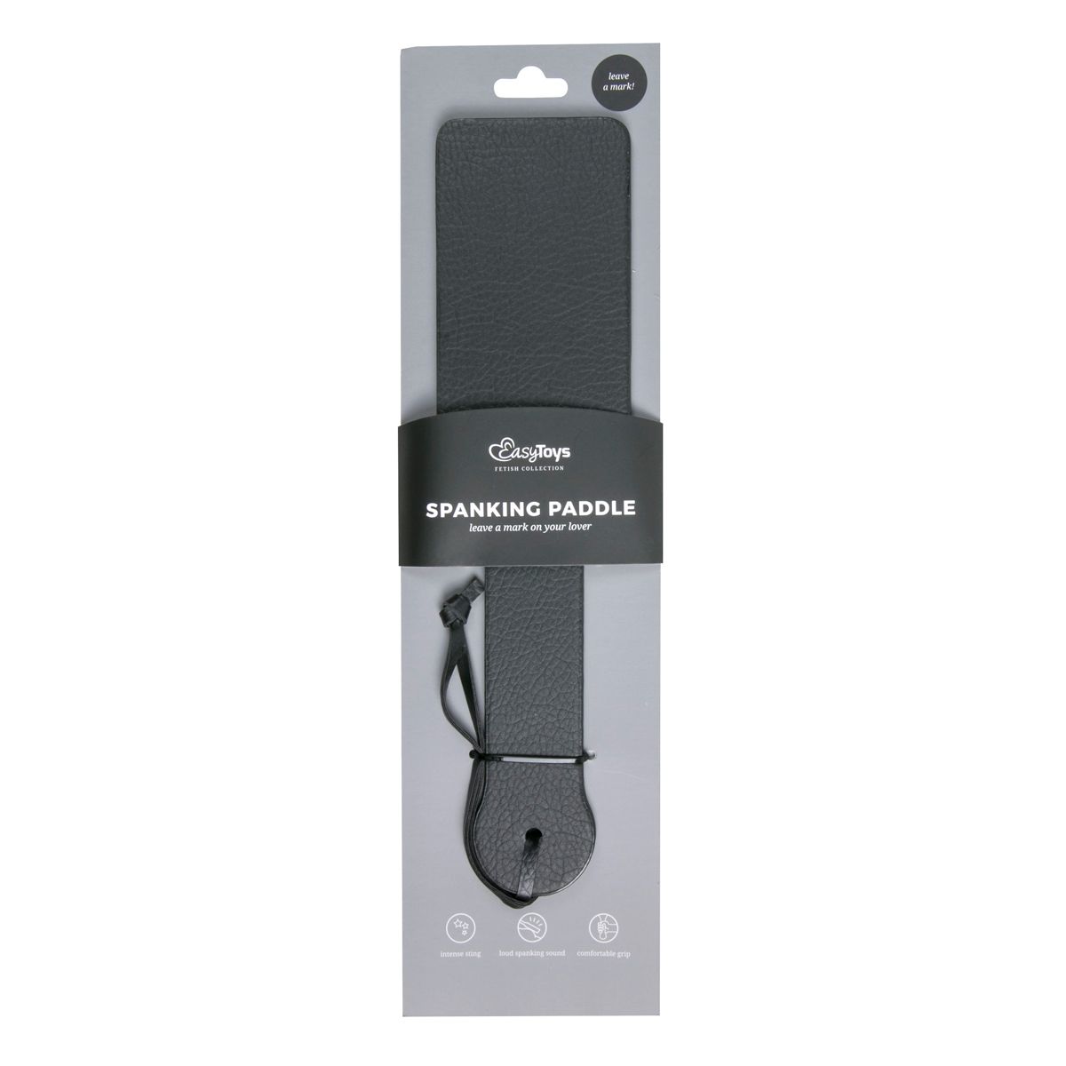 Easytoys Fetish - Black PU Leather Paddle - Billede 2