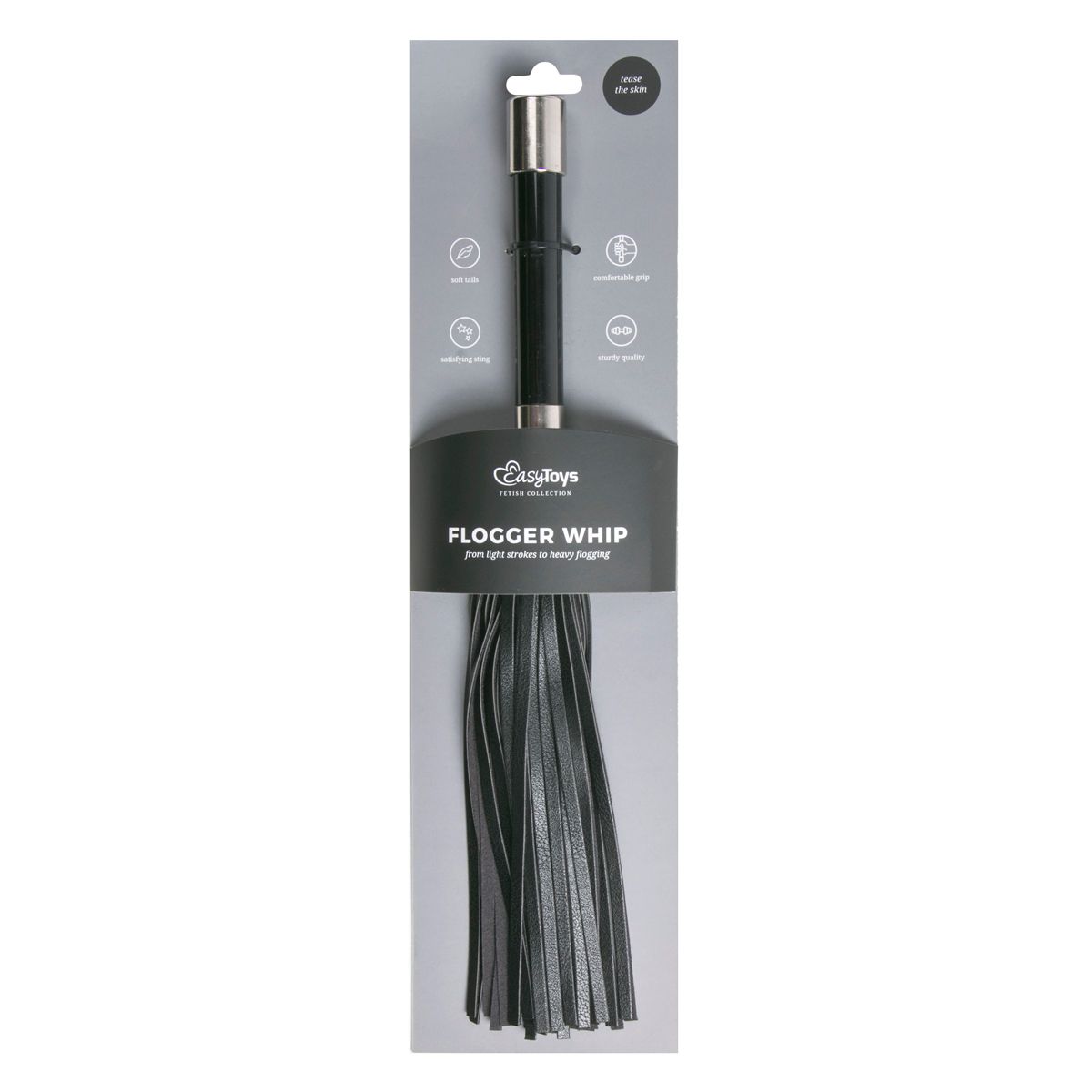 Easytoys Fetish - Flogger With Metal Grip - Billede 2