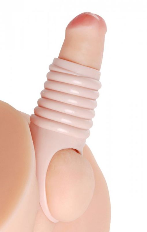 Size Matters - Really Ample Ribbed Penis Enhancer Sheath - Billede 2