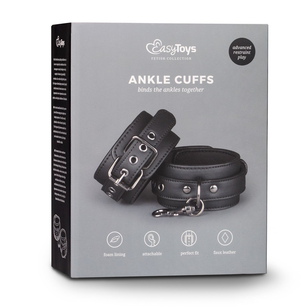 Easytoys Fetish - ankle cuffs - Black - Billede 3