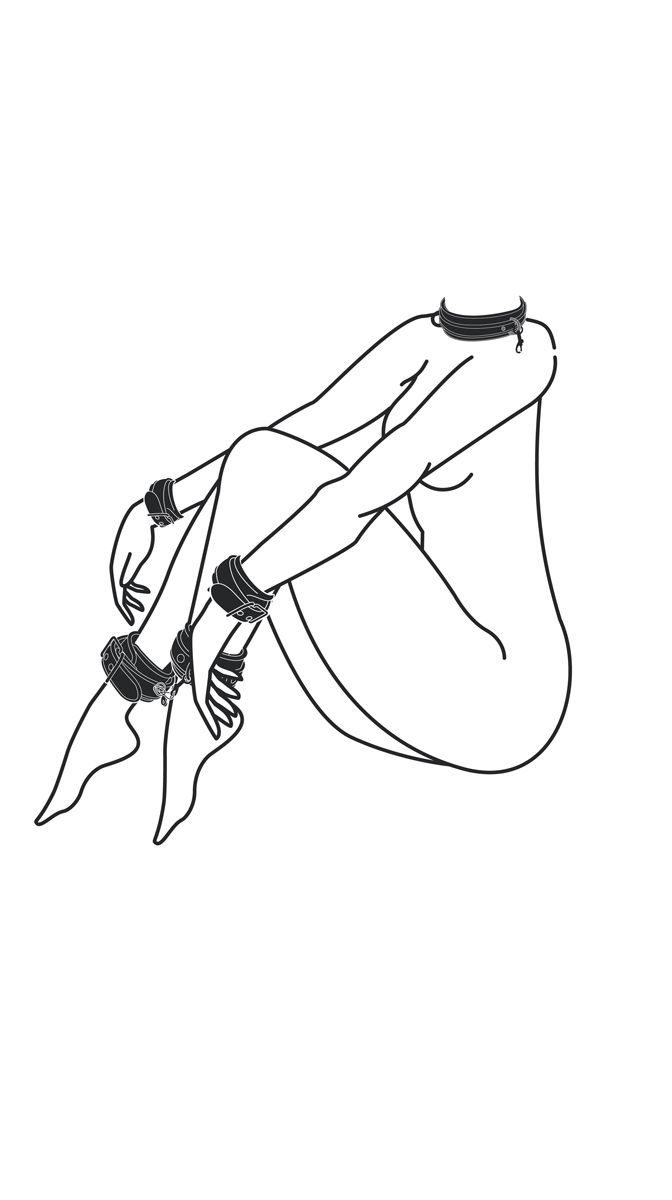 Easytoys Fetish - Bondage Set - Collar Hand and Ankle Cuffs - Billede 2