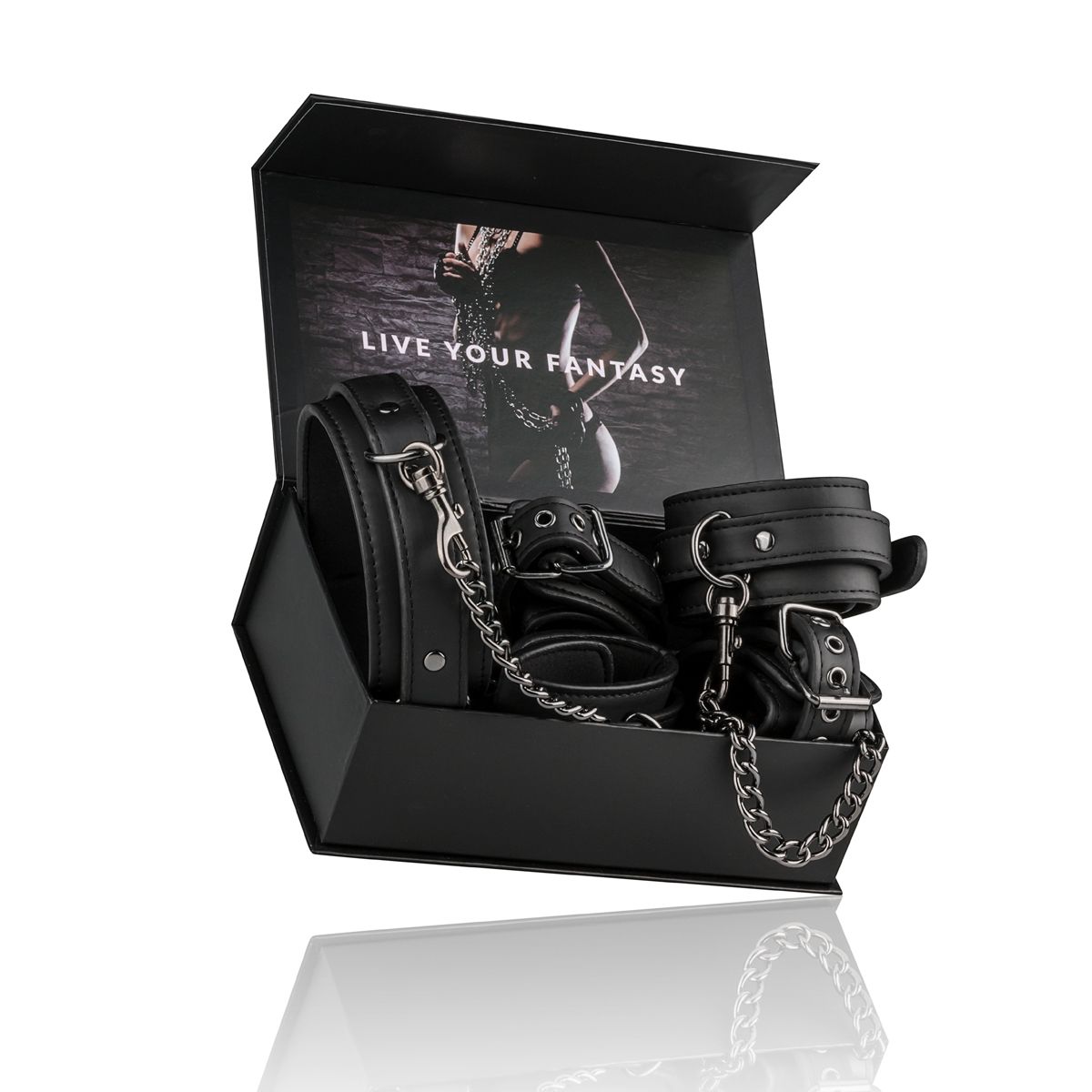 Easytoys Fetish - Bondage Set - Collar Hand and Ankle Cuffs - Billede 8