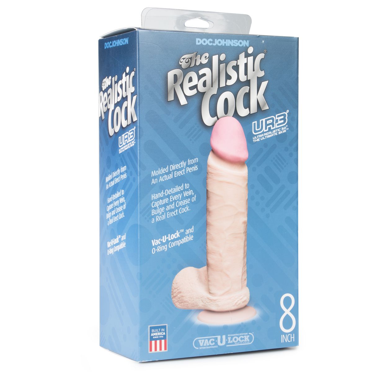 Realistic Cock Ultraskyn Dildo - 21 cm - Billede 6